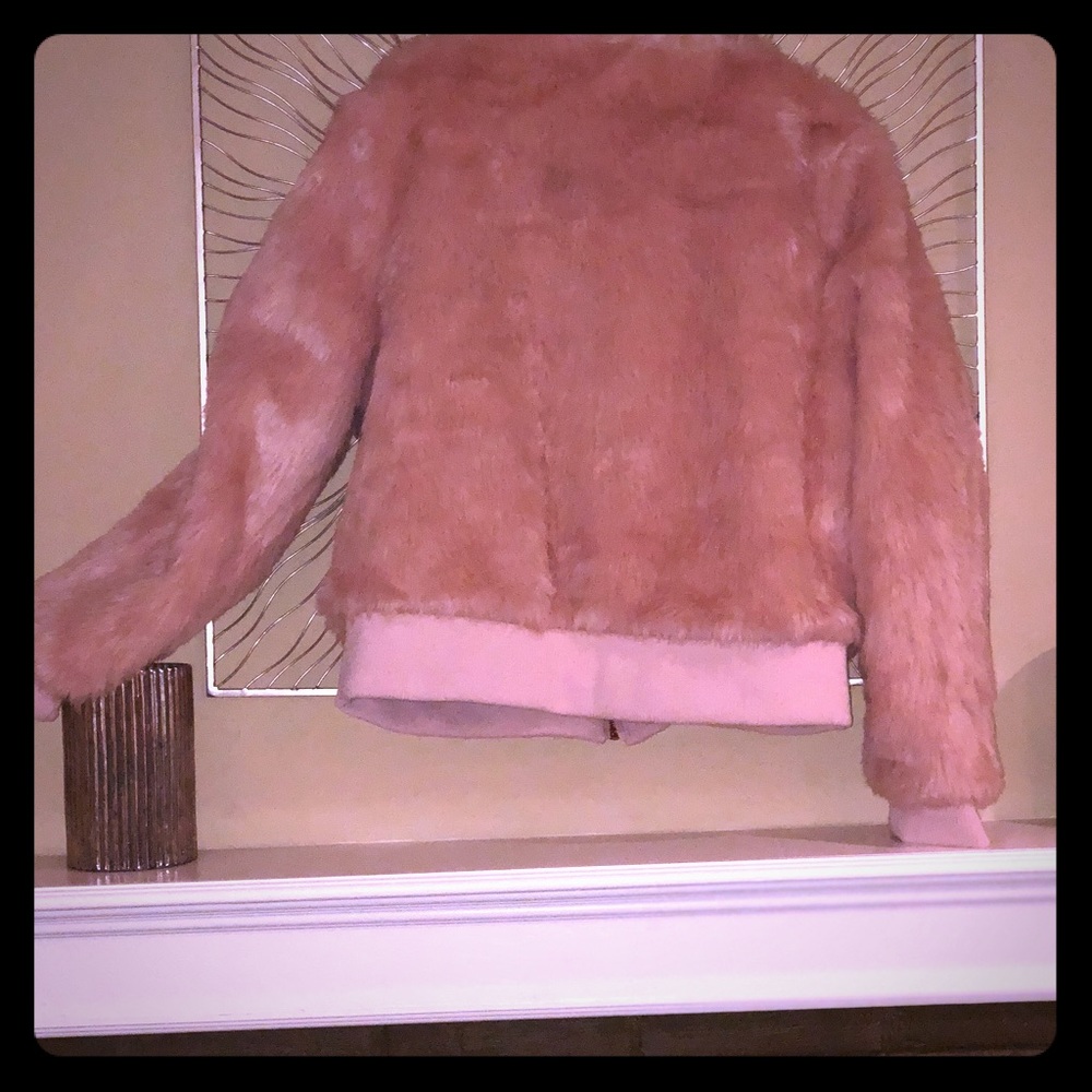 Faux fur coat